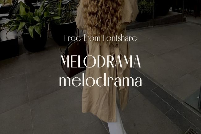 9 Free Website Fonts You'll Want to Try (Beyond Google Fonts) 4 Melodrama font from fontshare