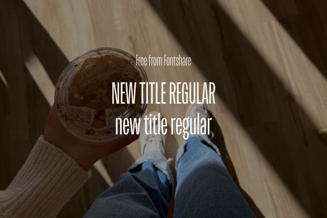9 Free Website Fonts You'll Want to Try (Beyond Google Fonts) 8 New Title font from fontshare